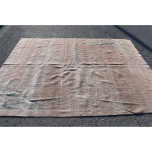 Alfombra de retazos de pelo medio ecológica de lana verde marrón Vintage para área grande 9x12 alfombra de comedor rectangular respaldo de látex - Product Image 3