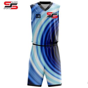 Uniforme de baloncesto de alta calidad para hombres 100% poliéster uniforme de camiseta de baloncesto de secado rápido - Product Image 6