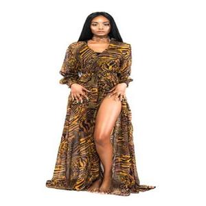 Cubierta de Playa con Mangas Campana y Estampado para Mujer, con Acabado Elegante, Ropa de Playa para Mujer con Estampados Contemporáneos - Product Image 2