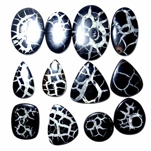 Cuarzo Septariano Natural de Alta Calidad AAA+, Cabujón de Piedra Preciosa Suelta, Formas Variadas, Suministros para Joyería, Múltiples Tamaños, Personalizable - Product Image 5