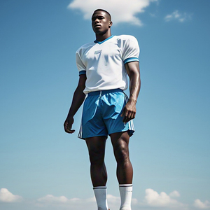 Short d'entraînement de football pour hommes Short de football de football à taille haute avec cordon de serrage pour hommes 100% Short de football de rugby en polyester - Product Image 5