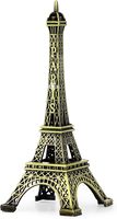 Vase de table en métal artisanal WB INC, design moderne en aluminium de haute qualité, finition antique, sculpture de la Tour Eiffel de Paris