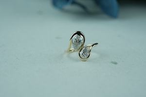 Bague en diamant de laboratoire de luxe taille poire VS1 clarté IGI SGL certifié or rose or argent fournisseur en gros - Product Image 2