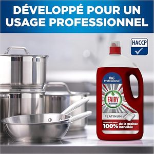 Detergente Profesional para Lavavajillas Fairy Platinum 8L (2 x 4L) Fórmula Profesional para Uso en Cocinas Comerciales - Product Image 5
