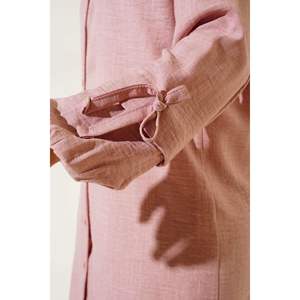 Juego de 2 piezas de lino con botones en polvo - Product Image 2