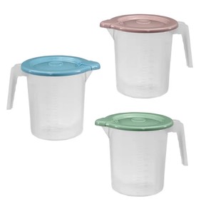 Brocca ovale graduata con doppio coperchio (Plastiche 1262) - Product Image 1