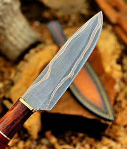 Cuchillo de Chef de Lujo Hecho a Mano, Mango Hecho a Mano, Cuchillo de Chef de Acero de Damasco Forjado, Cuchillo Multiusos para Rebanar, Deshuesar, Filetear y Pelar, OEM - Product Image 3