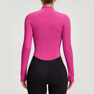 Wholesale Outdoor Fitness Sports <b>Jacket</b> Casual Outerwear Running <b>Jacket</b> for Women Custom Logo and Color <b>Yoga</b> <b>Jacket</b> - Product Image 2