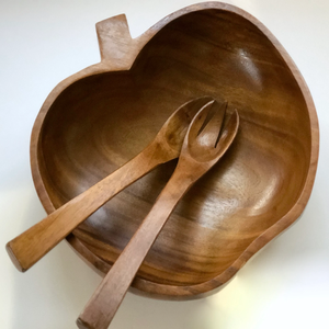 Cuenco de madera Forma de manzana decorativa Nueva moda Vajilla Postre Servir Cuenco de madera Precio al por mayor - Product Image 1