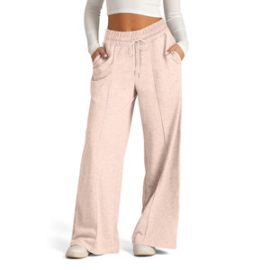 2025 Venta al por mayor de ropa de calle con logotipo personalizado Causal Algodón Oversize Baggy Jogging Pantalones de chándal de pierna ancha Mujeres - Product Image 1