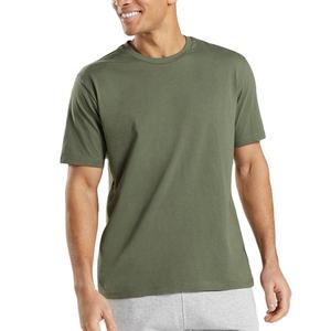 Top Brand Men's Versatile Cotton T-Shirts Short Sleeve Regular Fit Durable Blank Design with Custom Embroidery Logo Print - Product Image 1