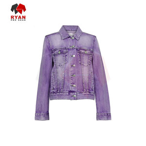 Veste en jean bleu classique pour femmes, design personnalisé, OEM ODM, vente en gros - Product Image 5