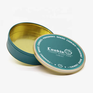 Hotsale nhà máy tùy chỉnh in ấn cao cấp an toàn và có thể tái chế cấp thực phẩm vòng hình dạng Cookie <span class=keywords><strong>tin</strong></span> có thể lưu trữ không thấm nước - Product Image 1