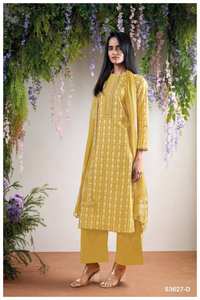 Salwar Kameez Party Wear en coton de qualité supérieure imprimé et brodé Vêtements indiens et pakistanais Tarifs de gros disponibles - Product Image 3