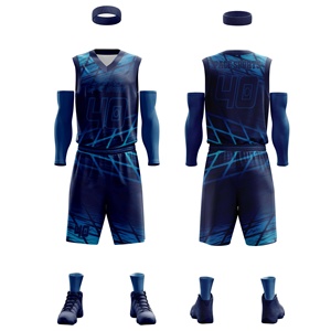 Best Quality Fully Customized Breathable Sublimated 100% Polyester Quick Dry Anti-Bacterial Basketball Jersey Short Sets Summer - Product Image 4