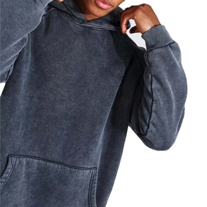 Sweat à capuche personnalisé vierge pour hommes 100% coton de haute qualité avec design et taille sweat à capuche lavé à l'acide pour hommes 2026 - Product Image 2