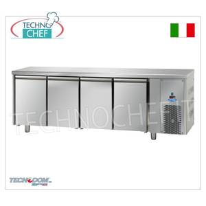อุปกรณ์ทำความเย็นสำหรับครัวเชิงพาณิชย์ TECNODOM แบบ 4 ประตู GN 1/1 ตู้แช่แข็งแบบตั้งโต๊ะ ควบคุมอุณหภูมิได้ -18C/-22C รุ่น TAVOLO FREEZER - Product Image 1