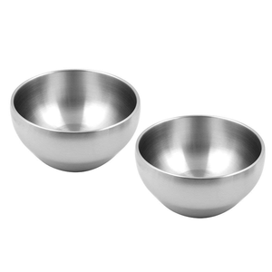 Tazones Dobles de Acero Inoxidable Pulido Económicos, Aislamiento Avanzado, Control de Temperatura Ecológico Profesional - Product Image 1