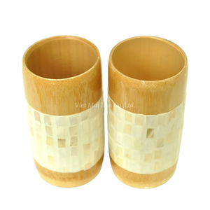 แก้วไม้ไผ่ประดับมุกสำหรับไลฟ์สไตล์ธรรมชาติและการตกแต่งบ้านจากเวียดนาม - Product Image 3