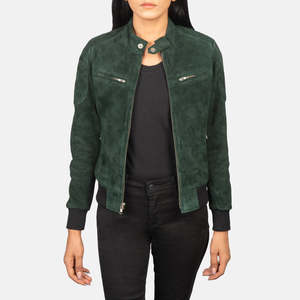 Veste en cuir automne-hiver personnalisée pour femmes avec col tournant solide manches complètes et doublure en satin respirant - Product Image 1
