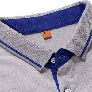 เสื้อโปโลผ้าฝ้ายสำหรับผู้ชายเสื้อผ้าเล่นกอล์ฟสำหรับใส่ในยิมฟิตเนสไซส์ใหญ่พิเศษพิมพ์ลายลำลองสีทึบ - Product Image 4