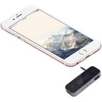 Kit d'adaptateur audio pour transmetteur FM, transmetteur radio sans fil intégré 3.5mm Port auxiliaire pour voiture, téléphones intelligents, lecteurs audio