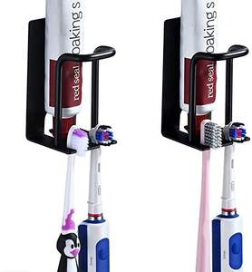 Porte-brosse à dents en métal fonctionnel pour l'organisation quotidienne des soins bucco-dentaires, améliorant l'hygiène et la commodité - Product Image 3