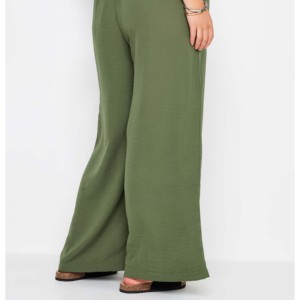 Novedades de Verano: Pantalones Anchos de Algodón Personalizados para Mujer, Transpirables, de Lino, con Cintura Elástica - Product Image 2