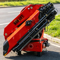 Grue articulée hydraulique montée sur camion de 20/25 tonnes, grue à flèche pliante robuste avec télécommande pour la construction