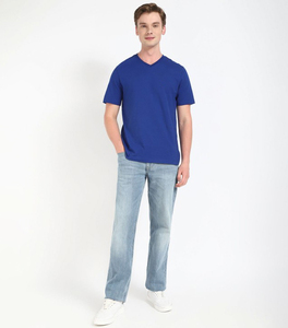 Camisetas de Cuello Redondo para Hombre, 100% Algodón, Tejido de Punto, Marca Propia, Tela Suave, Venta al por Mayor, Uso Diario Informal - Product Image 2