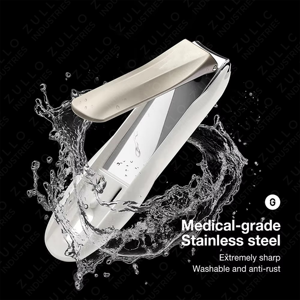 Coupe-ongles en acier inoxydable de haute qualité avec lime à ongles, outil professionnel de manucure et pédicure - Product Image 6
