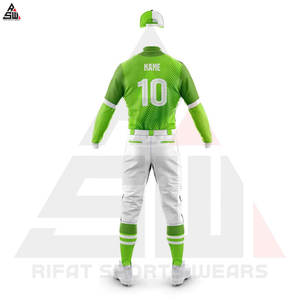 Uniformes de Béisbol Personalizados al por Mayor de Alta Calidad, Conjuntos Transpirables 100% Poliéster, Cuello Redondo Unisex para Adultos, Logotipo Personalizado - Product Image 6