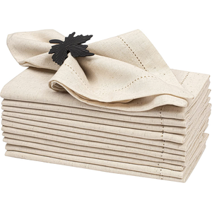 Serviettes en tissu serviettes de table lavables douces réutilisables pour la table à manger OEM de dîner de famille de fête de mariage - Product Image 1