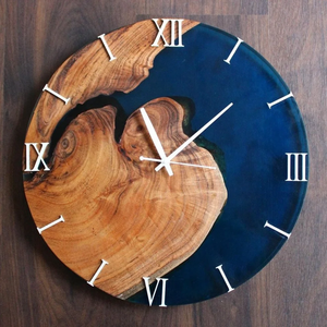 El fabricante suministra directamente Reloj de pared de madera y resina fabricación al por mayor artesanías al mejor precio - Product Image 1