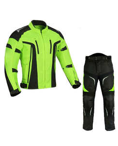 Combinaison de course de moto à manches complètes personnalisée OEM Taille XL en cuir véritable Imperméable Comprend un pantalon Logo personnalisé pour adultes - Product Image 4