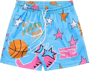 2025 dernière conception OEM personnalisé 100% coton hommes décontracté sport Shorts 3D bouffée impression Streetwear brodé 3D bouffée impression - Product Image 4