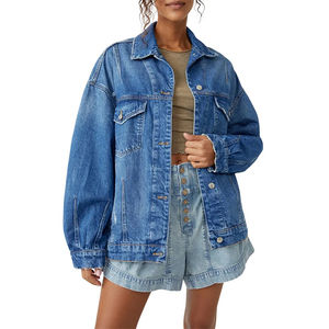 Venta al por Mayor 2026 Mejor Precio Alta Calidad Jeans de Punto de Invierno para Mujer Diseño Personalizado Manga Larga OEM Sólido 100% Algodón - Product Image 1