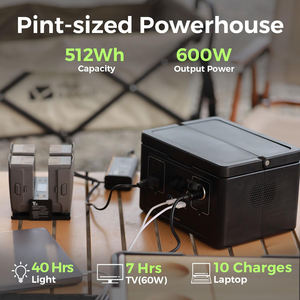 Souop מפעל lifepo4 600w תחנת כוח מטען מהיר 500 w תחנת כוח ניידת w הטובה ביותר גנרטור סולרי וואט 500 - Product Image 2