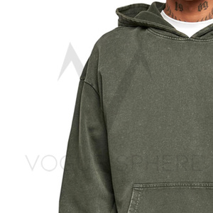 Sudadera con capucha de mezcla de algodón de gran tamaño para hombre hecha a medida cómoda transpirable con impresión digital nuevo estilo en stock para invierno - Product Image 2