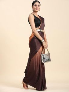 Fournisseur indien direct nouvelle tendance lourde Mono Saree tenue séquence Blouse bonne qualité prix en gros indien pakistanais vêtements - Product Image 3