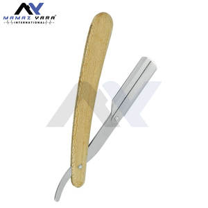 Navaja de Afeitar Profesional para Barbería, Navaja de Afeitar con Bloqueo Oscilante, Mango de Madera de Color Personalizado, Navaja de Barbero Profesional - Product Image 3