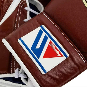 Authentique et flambant neuf Gants gagnants à lacets marron Gants de boxe professionnels avec logo personnalisé VI-BG-3258 - Product Image 4