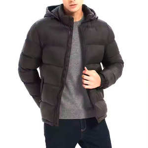 Chaqueta Acolchada con Capucha para Hombre, Abrigo de Invierno Cálido, Forro Suave, Acabado Mate, Cierre Completo, Transpirable, Resistente al Viento, Opción Frontal - Product Image 6