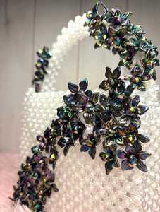 Bolso de mano con cuentas de lujo hecho a mano para mujer, bolso de mujer para fiesta de noche - Product Image 4