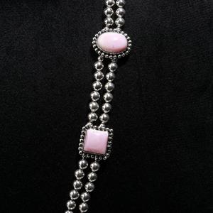 Vente en gros de collier avec pendentif en argent sterling massif 925 en forme de poire naturelle, conque rose, cadeau pour femme - Product Image 5