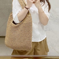 Sac de plage multifonctionnel en rotin et bambou, style vintage, pour femme, écologique, tendance, prix de gros