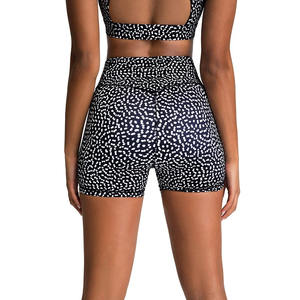 Conjunto de pantalones cortos de Sujetador deportivo personalizable de 2 piezas de alta calidad para mujer, ropa deportiva transpirable de secado rápido para Yoga y gimnasio, cintura media sólida - Product Image 4