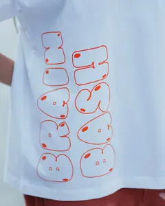 100% camisetas extragrandes de algodón para hombres y mujeres Esenciales de verano de alta calidad con logotipo personalizado directo de fábrica - Product Image 4