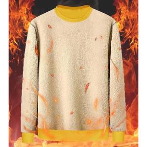 Warm Fleece <b>Jumper</b> <b>Winter</b> Sweatshirt with Plain Tops Loose Hoodie Teddy Fleece Long Sleeve Sweatshirt Comfort - Product Image 3