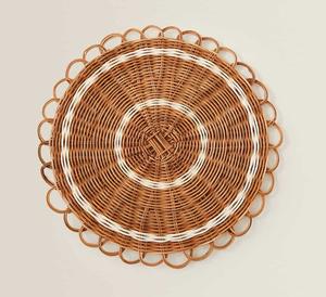 Mantel Individual de ratán cargador tejido Natural respetuoso con el medio ambiente cartón minimalista tamaño personalizado decoración del hogar manteles de mesa FBA para - Product Image 5